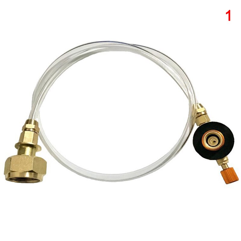 Adaptador de recarga de propano para estufa de Gas de acampada al aire libre, acoplador de tanque de cilindro plano, accesorios de carga de Gas para cocina y hogar: Style 1