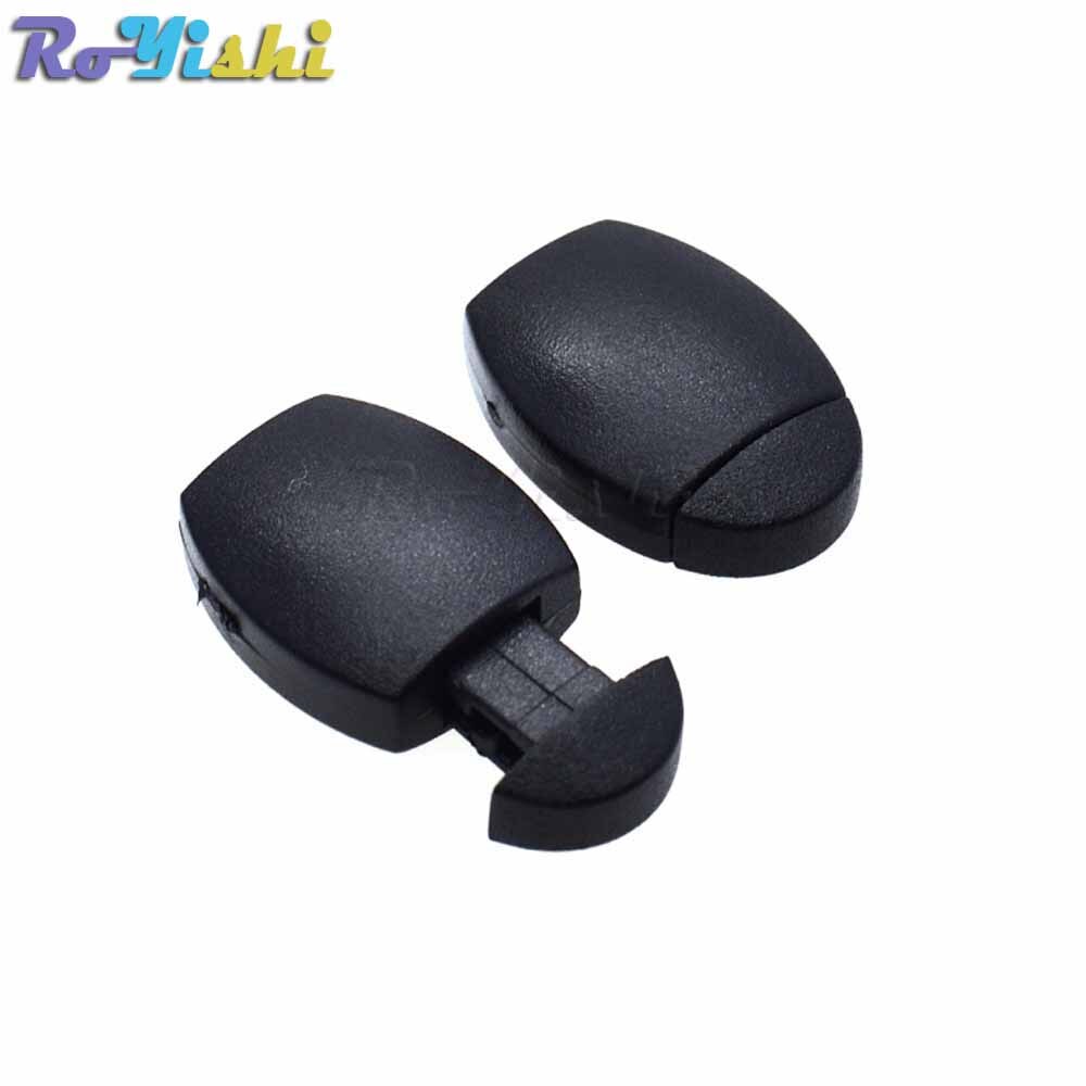 10 stks/pak Plastic Zip Clip Gesp Ritsen Cord Touw Eindigt Lock Black Voor Paracord/Kleding/Rugzak