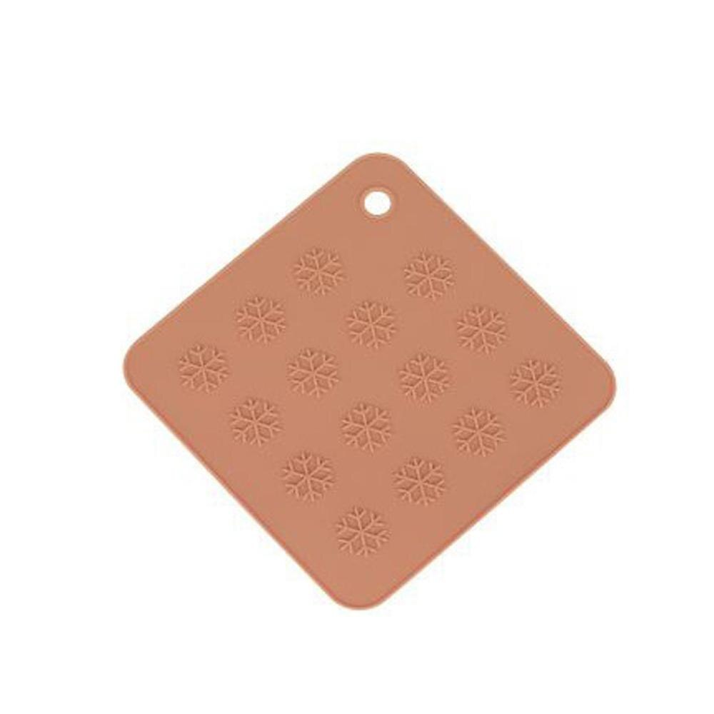 Support pratique en silicone | Sous-verres de noël flocon de neige, support pratique, tapis de cuisine résistant à la chaleur, dessous de cuisine, outils de Pot, posavasos silicona 4FM