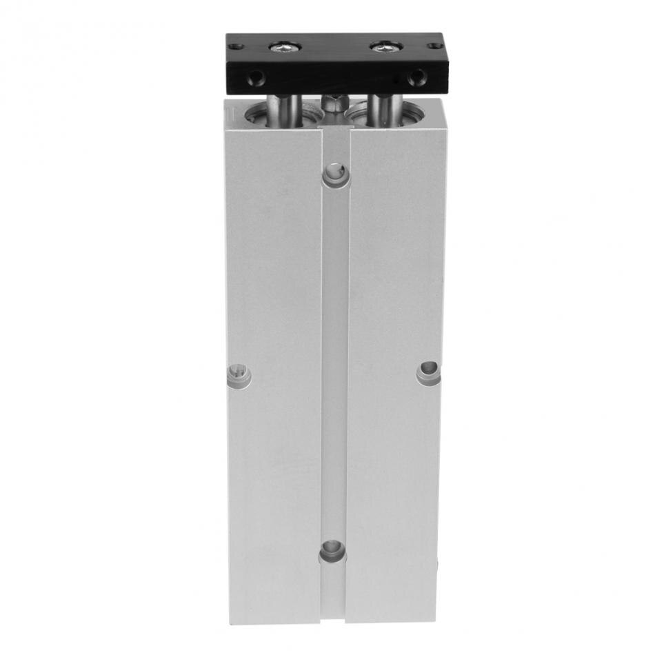 1pc 20mm Air Cilinder Boring 100mm Slag Double-rod dubbelwerkende Aluminium Pneumatische cilinder