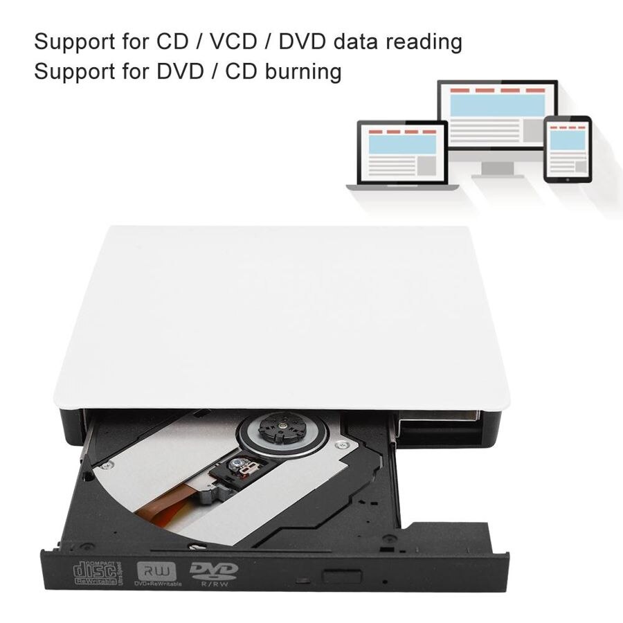 USB 3,0 Externe DVD Writer Recorder 3,0 Externes Optisches Laufwerk für Laptop Desktop