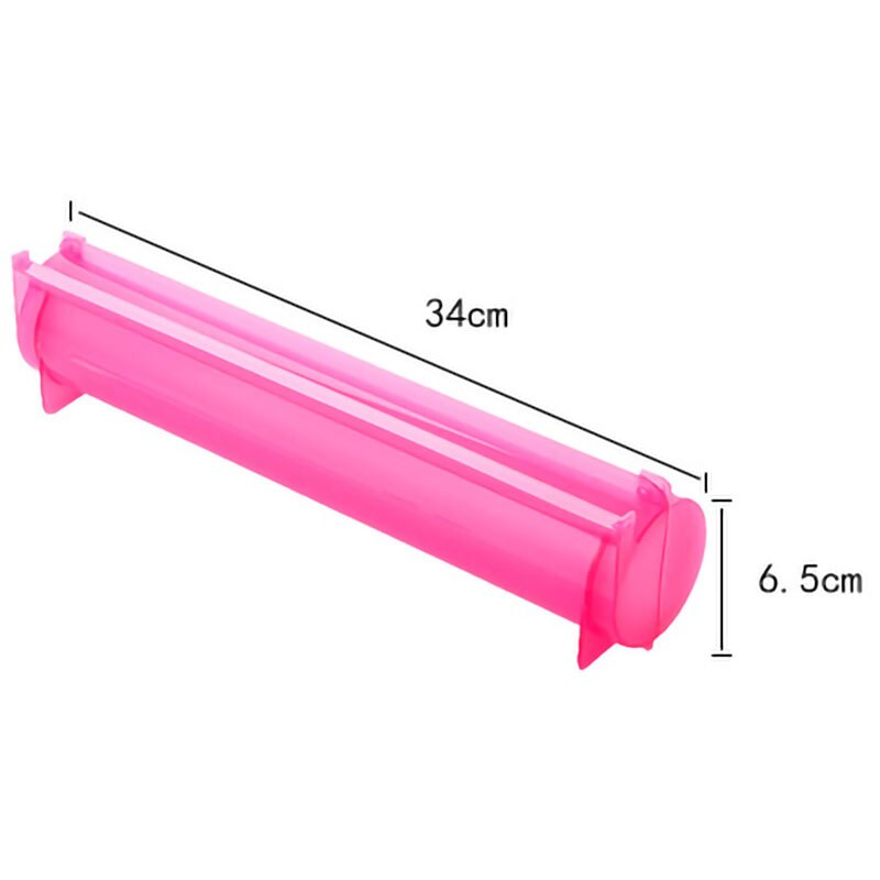 Plastfolie dispenser aluminiumfolie hållare låda för skärning av film mat wrap plastfilm skärare kök film arrangör blå