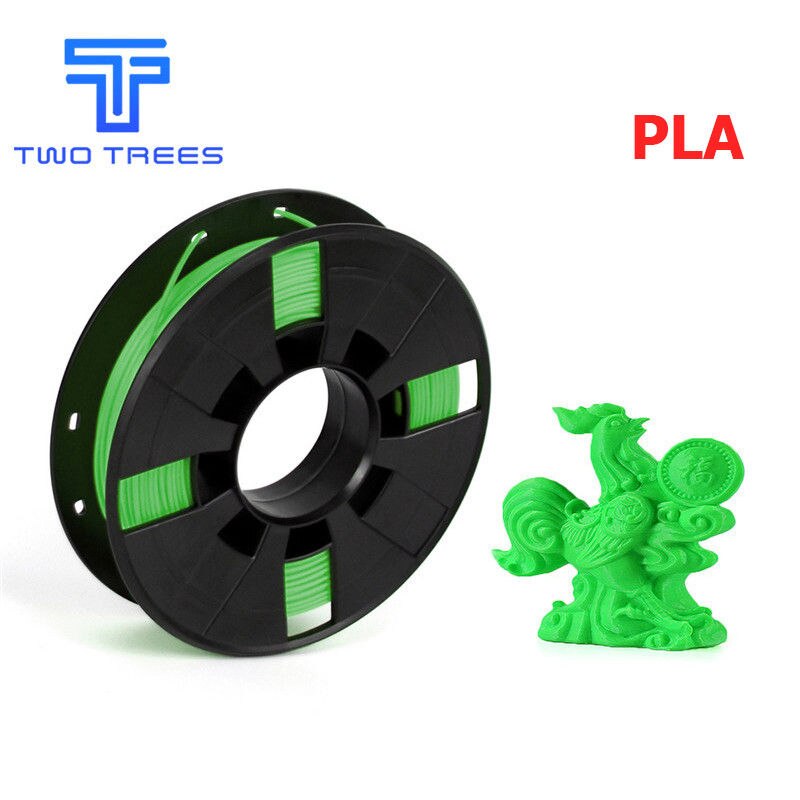 3d printer 0.2/ kg glødetråd diy multi-farver valgfri pla / abs 1.75 til makerbot reprap plastruller gummi forbrugsmateriale: Pla grøn