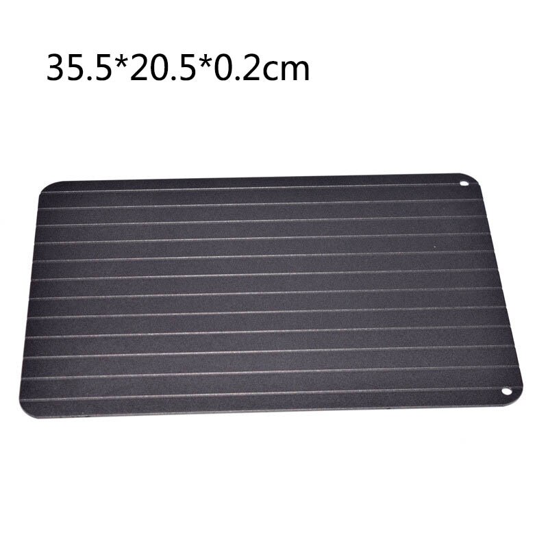 Quick Thawing Board Fast Defrosting Board Defrost Tray Thaw Frozen Food Meat Fruit Rapid Defrost Plate 3mm Defrosting Table: 35.5x20.5x0.2CM