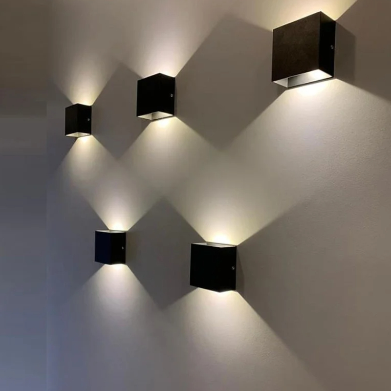 Moderne 7w led væglampe indendørs minimalistisk væglampe stue soveværelse korridorbelysning indretning væglampe aluminiumsarmatur