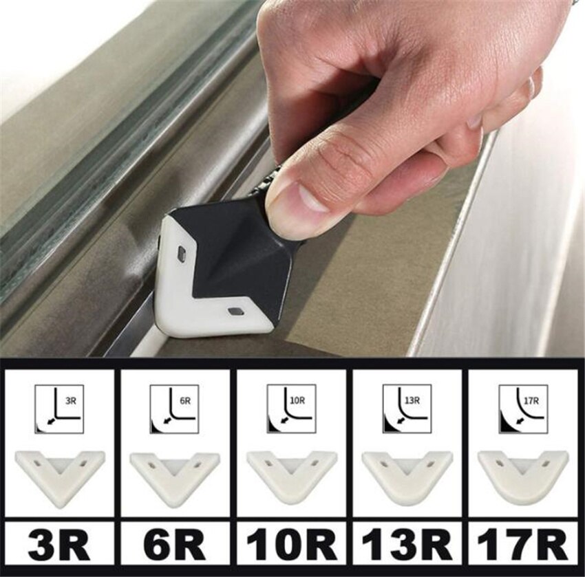 10 pcs Window Door Silicone Sealant Spreader Spatula Scraper Cement Caulk Removal Tool Finishing Sealant Grout Kit Caulking