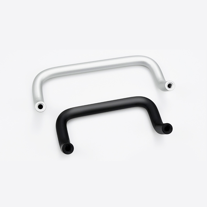 Industrial handle Aluminum alloy arc double bending angle bending door handle drawer cabinet door lock handle