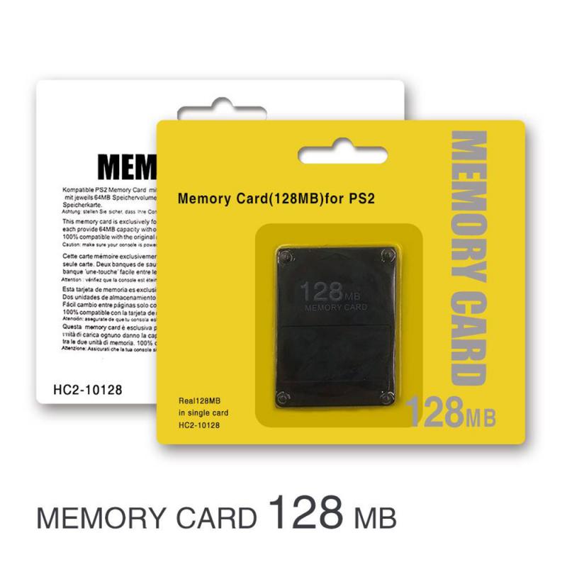 1Pcs Memory Card 8Mb/16Mb/32Mb/64Mb Megabyte Voor Sony PS2 Playstation2 geheugenkaart Opl Gratis Mcboot Slim Game Data Console: 128M