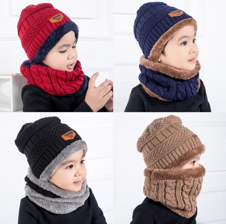 Écharpe Hiver Bébé Fille Garçon - Cache-Cou Chaud Polyester Pour Tout-Petits 1-10 Ans