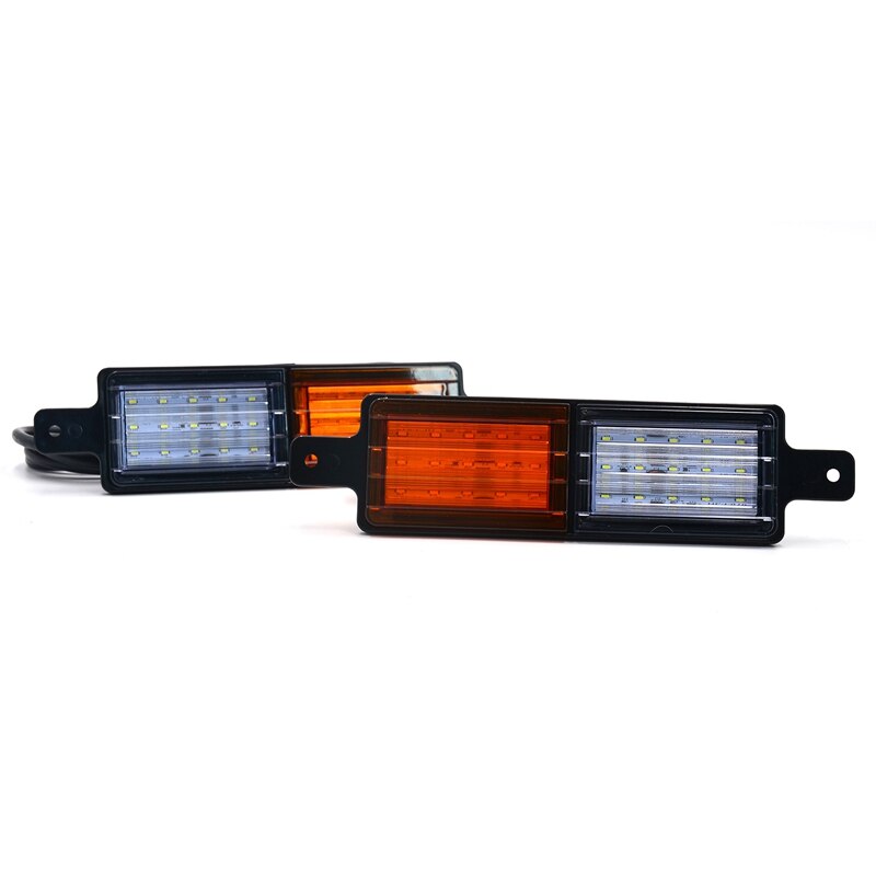 Universal Wing Dubbele Kleur Waarschuwingslichten Achterlichten Auto Achter Lampen Voor Truck Voertuig Dc 10-30V