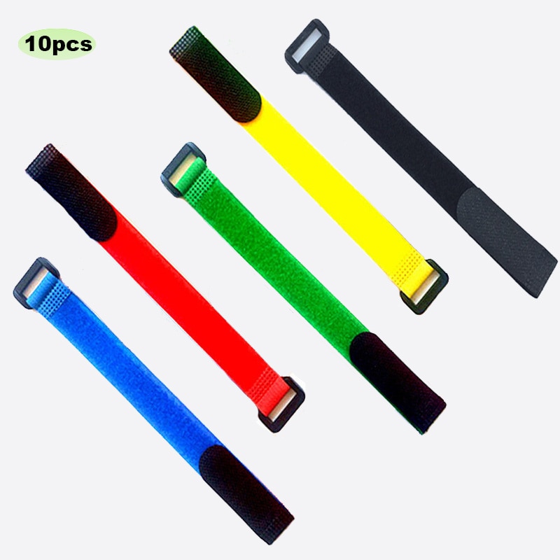 10pcs/lot 2cm * 60cm nylon Reverse buckle velcros magic hook loop fastener cable ties velcroing strap sticky Line finishing