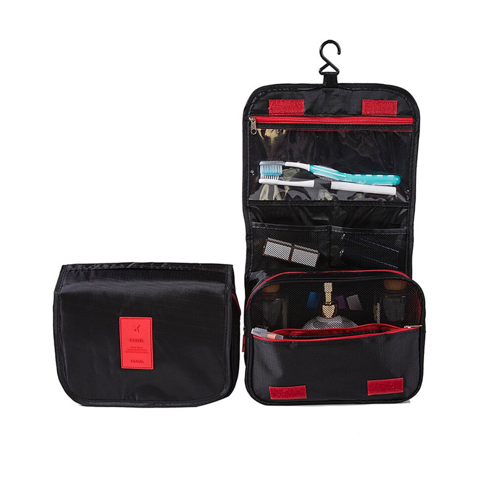Frauen machen-hoch Taschen Reise Kosmetische Tasche Pflege Organizer Wasserdicht Lagerung Neceser Hängen Schlecht Waschen Tasche