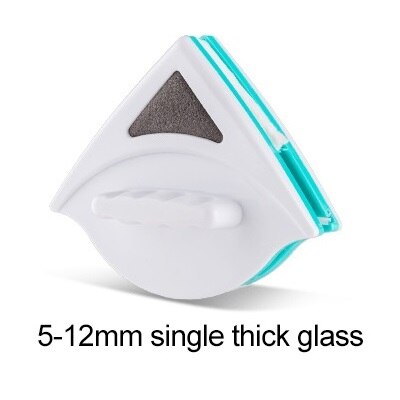 Double Side Glass Washer Brush Window Wiper Clean Surface Home Bathroom Kitchen Cleaner Handheld Magnetic Window Cleaner Tool: single thicken glass