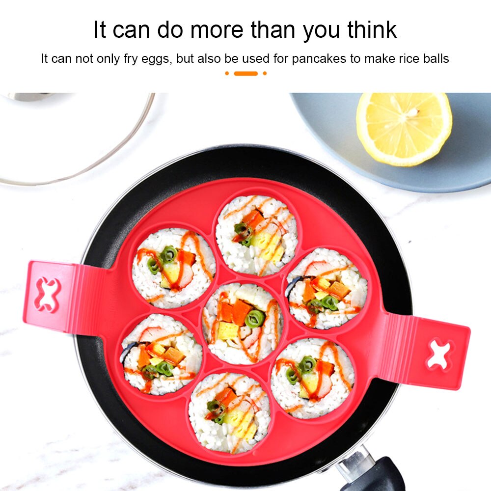 Pancake Maker Nonstick Cooking Tool Egg Ring Maker Egg Silicone Mold Pancake Cheese Egg Cooker Pan Kitchen Baking Accessory