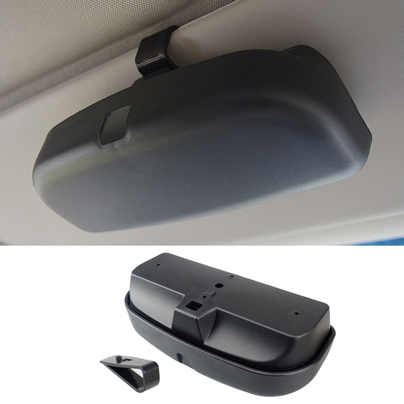Auto Glazen Houder Zonnebril Case Organizer Box Voor Zonneklep Opslag Zakken Voor Bmw Voor Kia Voor Honda Interieur Accessoires: Black