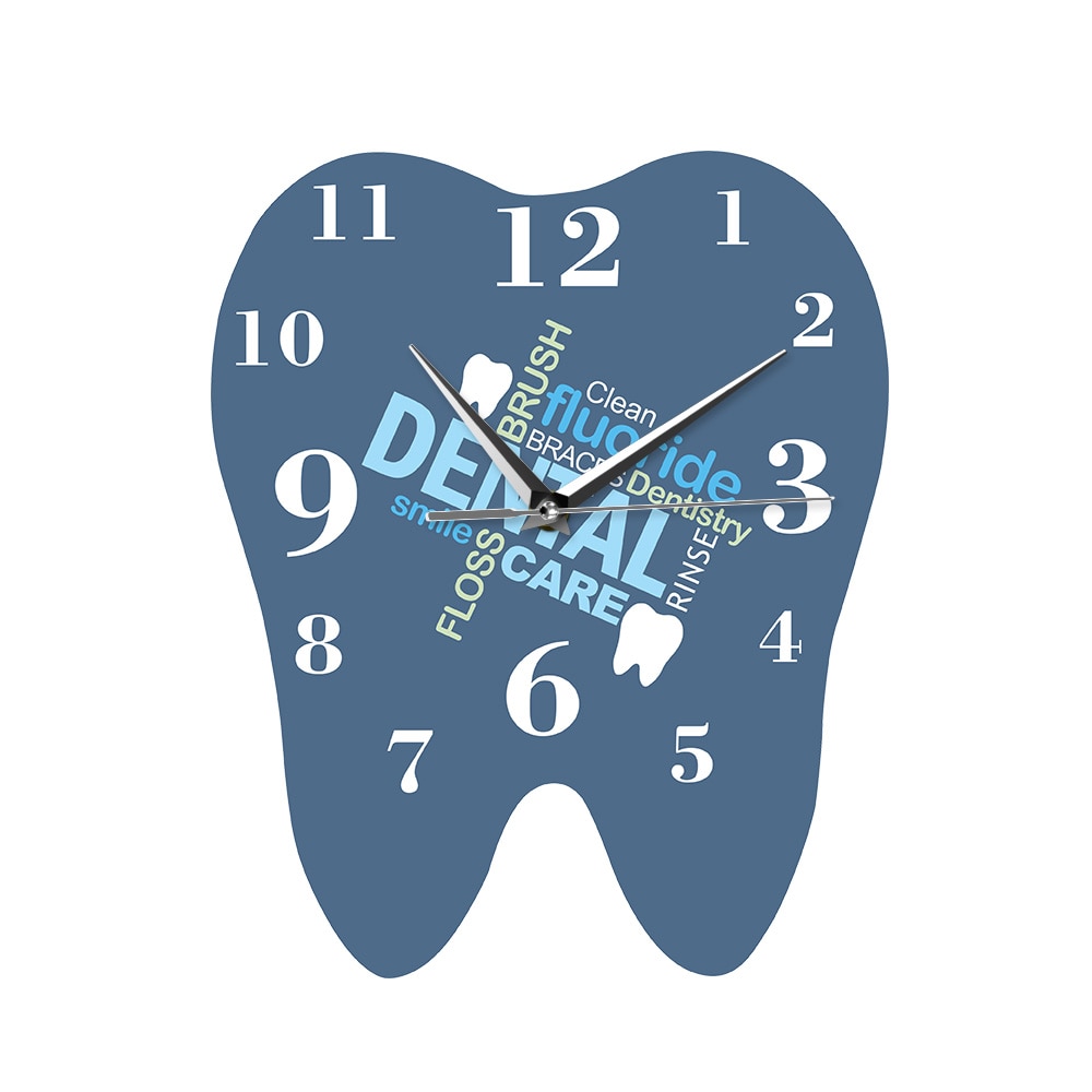 Tandord tand ur tandlæge væg ur dekorativ klinik ornament tandlæge tandlæge kirurg