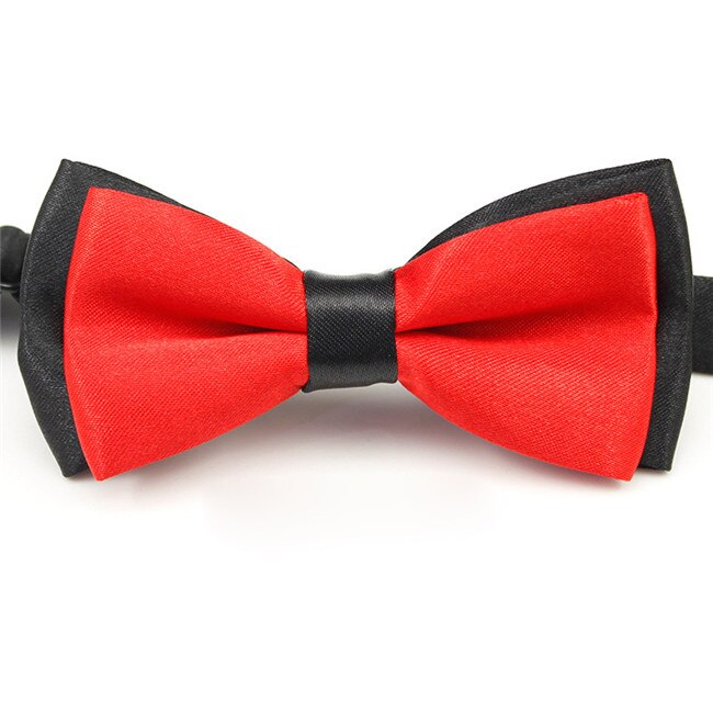 Justerbare slips satin til mænd smoking bryllupsfest slips slips slips dreng forretning sommerfugl formel ensfarvet slips: 1