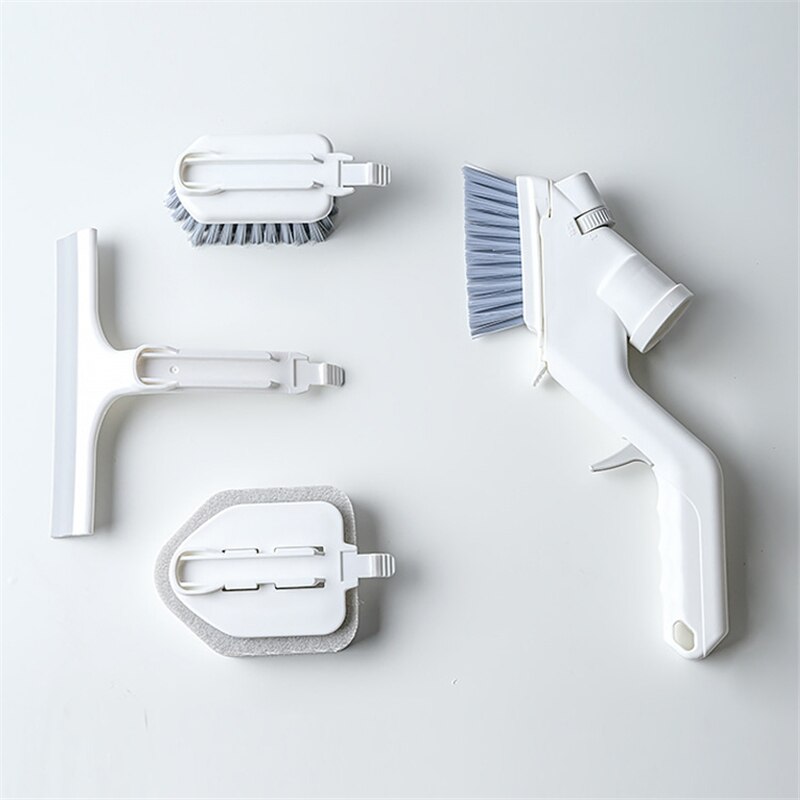5pcs/set Household Multifunctional Cleaner Set Magic Spray Mop Broom Window Cleaning Brush Home Cleaning Tool Kitchen Bathroom