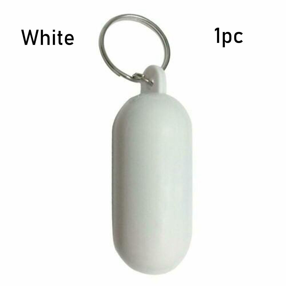 1/2pcs Kayak Floating Keyring Fender Buoyant Key Ring Marine Sailing Boat Float Canal Keychain Water Sports Accessories: white-1pc