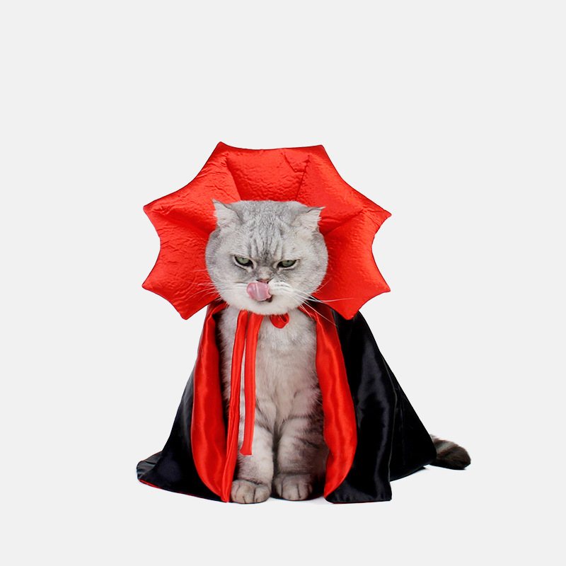 Leuke Halloween Huisdier Kostuums Cosplay Vampier Mantel Voor Kleine Hond Kat Kitten Puppy Jurk Kawaii Huisdier Kleding Kat Accessoires