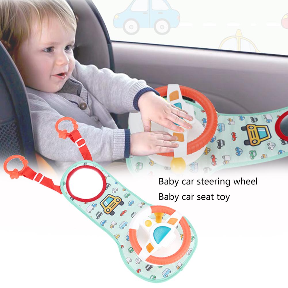 Net Celebrity Same Model Car Rear Seat Steering Wheel Simulation Simulator Car Infant Baby Educational Children's Toy