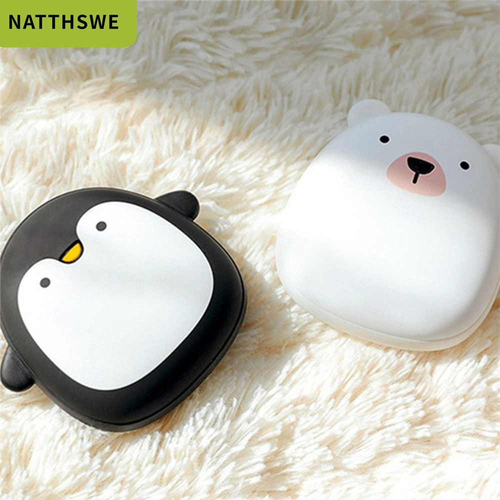 NATTHSWE Nette Tier Hand Wärmer 8000mAh Kapazität Mobile Power Bank Tragbare Elektrische Warme Baby Externe Batterie