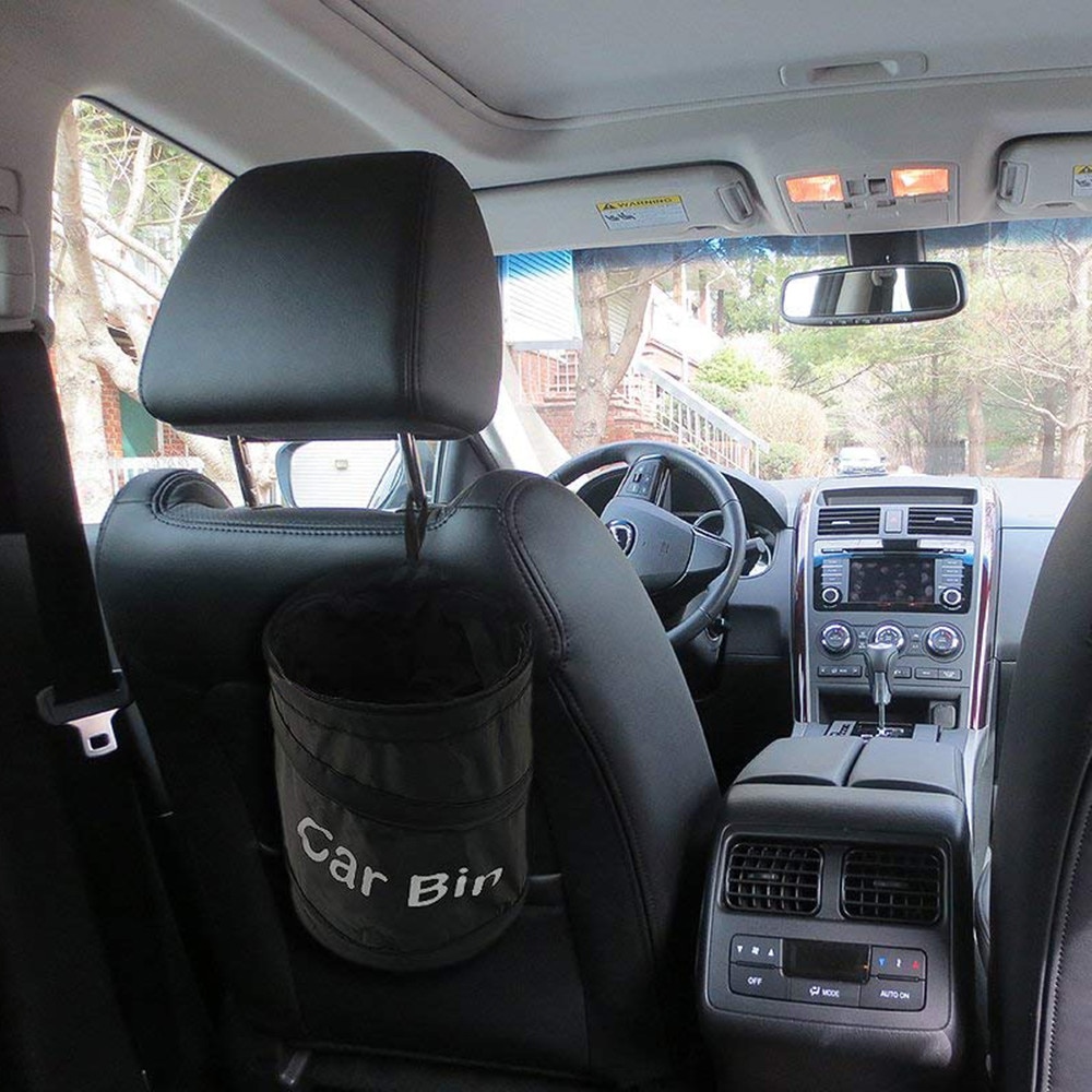 Auto Vuilnisbak Opslag Emmer Prullenbak Container Rv Pop Up Vuilniszak Opvouwbaar Car Seat Terug Trash Holder Hangen kattenbakvulling Tas