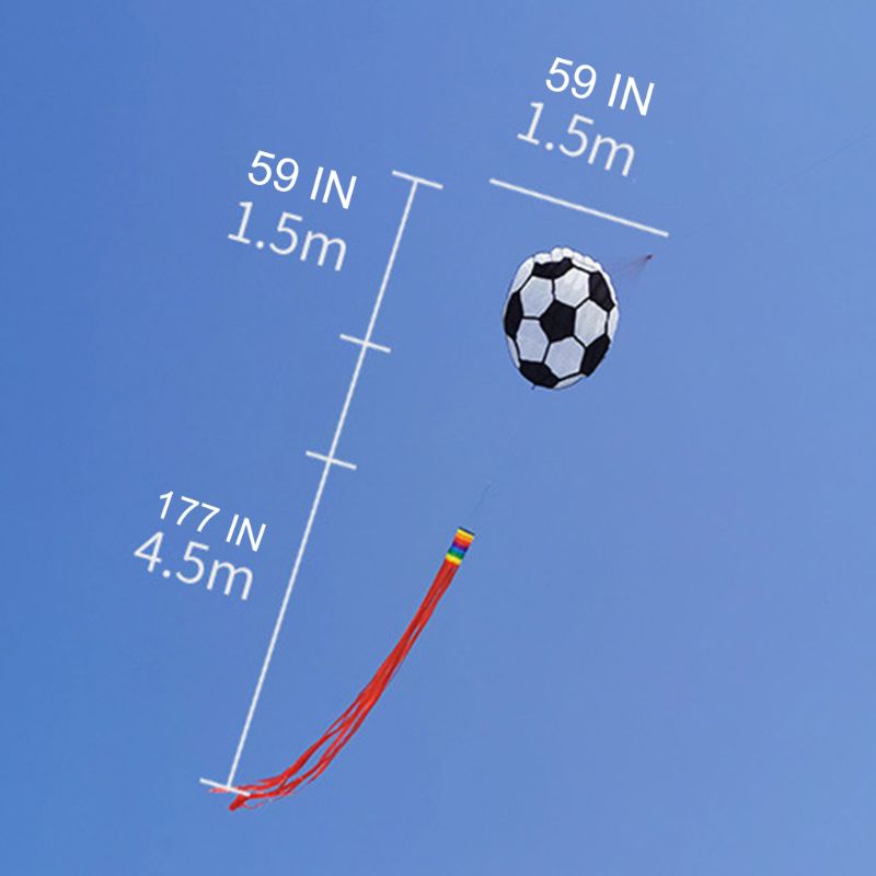 Football Kite with Tassel - Soft Frameless Parafoil for Outdoor Entertainment Sports