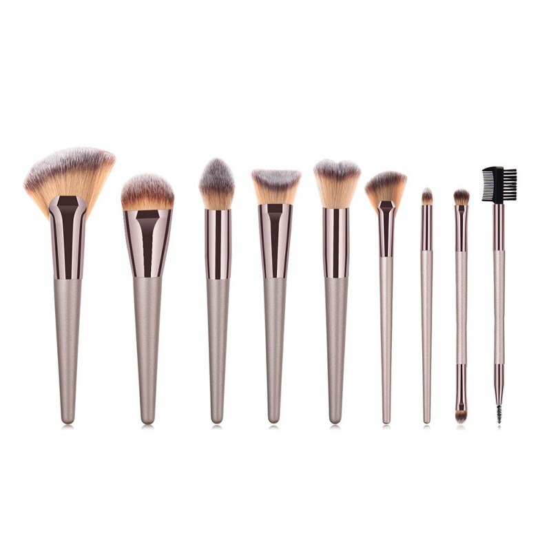 1/9pcs Makeup Brush Foundation Brush Big Fan Brush Eyeshadow Brush Eyelash Brush Multi-functional Cosmetic Brush: A9