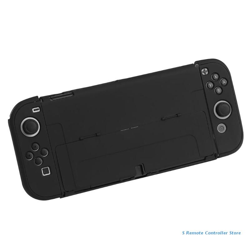 Schutzhülle für konsole, dockingstation, pc-gehäuse, schutzhülle mit griff, wasserdicht und fingerabdruckabweisend für switch oled: Schwarz