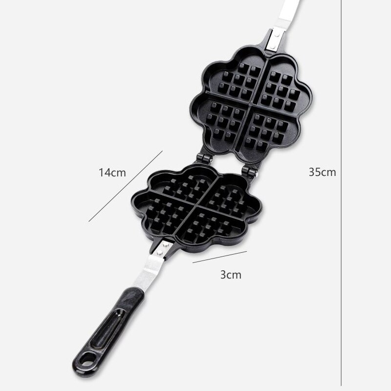 Non-stick Bloem Wafelijzer Cake Maker Wafelijzer Bakvorm Air Pot Bubble Ei Taart Oven Ontbijt Maker cake Maker