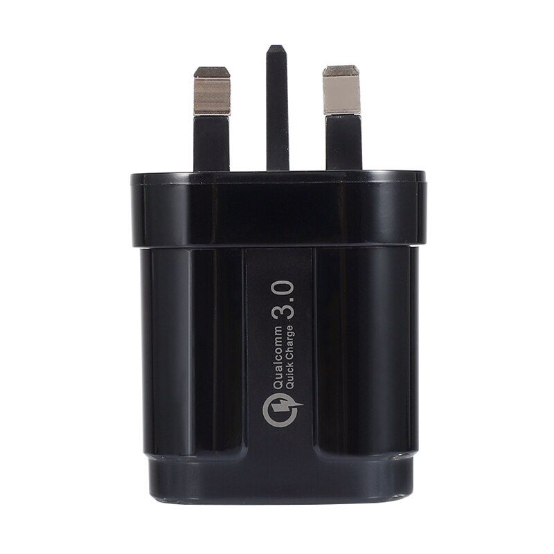 Cargador Usb de carga rápida 3,0, enchufe del Reino Unido, Cargador rápido Qc3.0 para Samsung S10 S9 Xiaomi Mi 9 Huawei