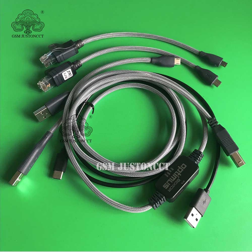 Octoplus-juego de cables 5 en 1 pro / octopus Box, optimus incluye Cable, con optimus y c3300k, micro uart + cable USB tipo C