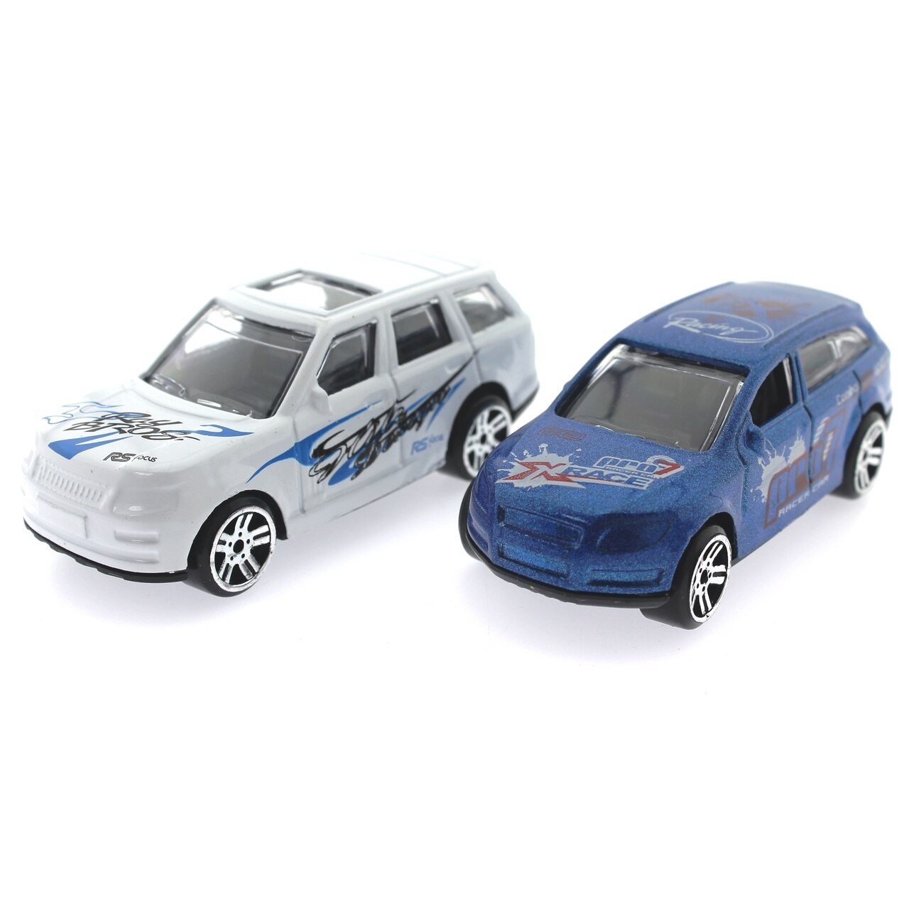 2'li Metal Racing car Set White Suvlu