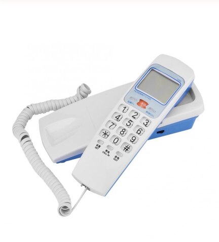 Telephone small home hotel office wall-mounted landline Portable Mini Phone Wall Mount Telephone FSK/DTMF Caller ID Landline