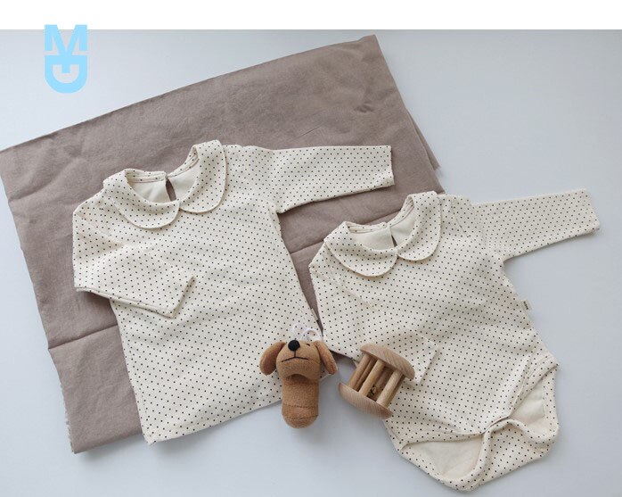 2022 Herfst/Winter Mode Peuter Kinderen Baby Jongens Meisjes Pop Kraag Katoen Lange Mouwen Blouse Dieptepunt Tops kleding