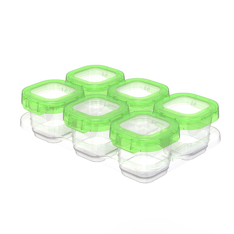 Baby Infant Complementary Food Box Baby Food Supplement Boxes Kid Snack Storage Box Children Tableware: 60mlx6