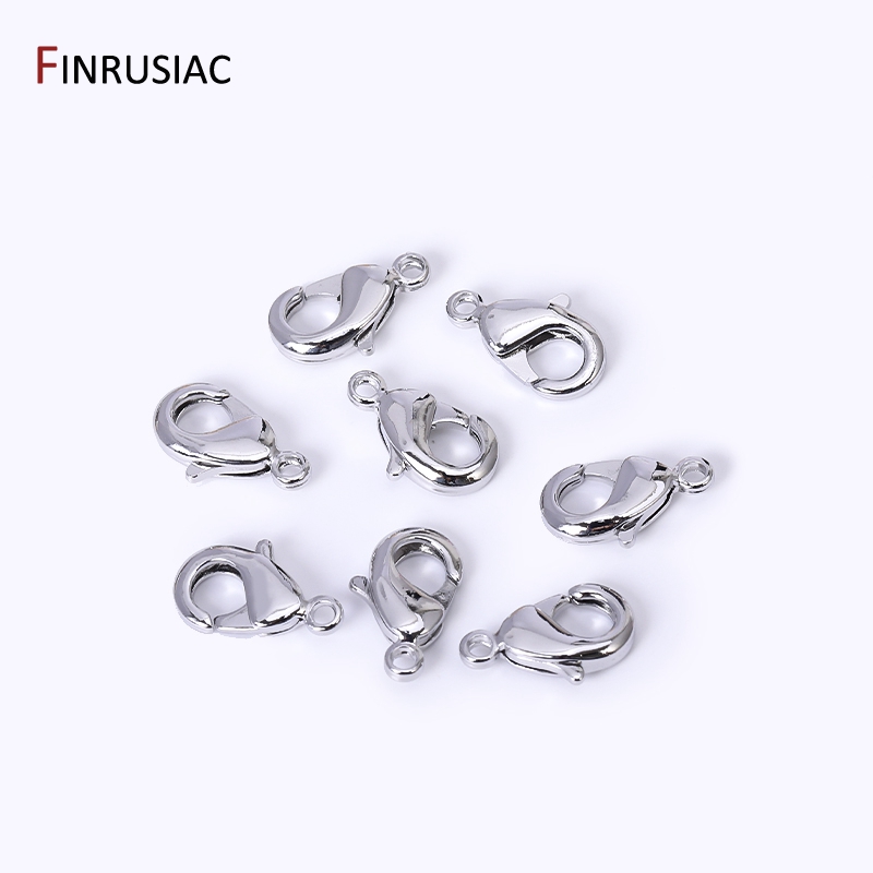 14k/18k verguld messing 10mm 12mm kreeft sluitingen voor sieraden maken, handgemaakte DIY sieraden ketting accessoires