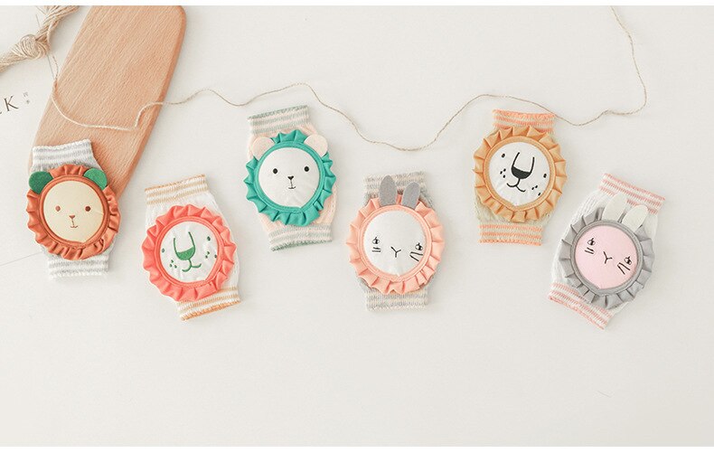 1-5Y Baby Knie Pads Mooie Cartoon Dier Leuke Mesh Anti-Slip Been Protectors Voor Peuter Jongens En Meisjes
