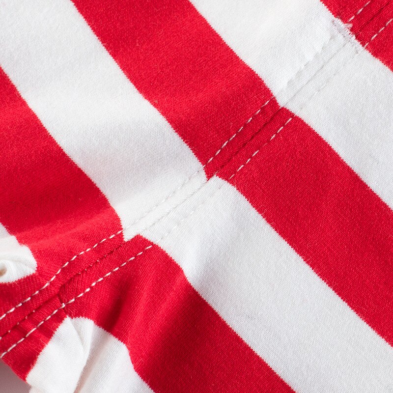 Barn fritidsbyxor sommar baby pojke randiga broderade shorts småbarn koreansk bomull sport knälånga byxor
