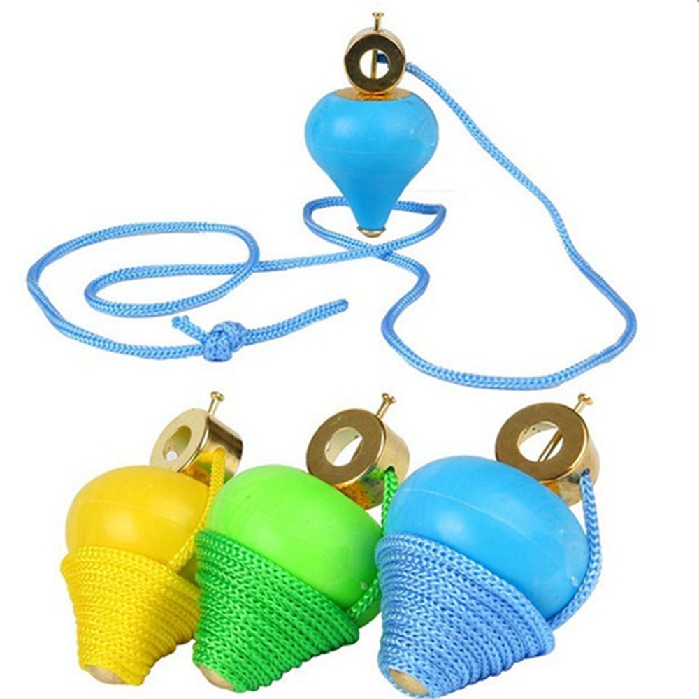 1 stk sjov fødselsdag traditionelt sving reb gyro børns legetøj gyroskop baby spinning top klassisk legetøj