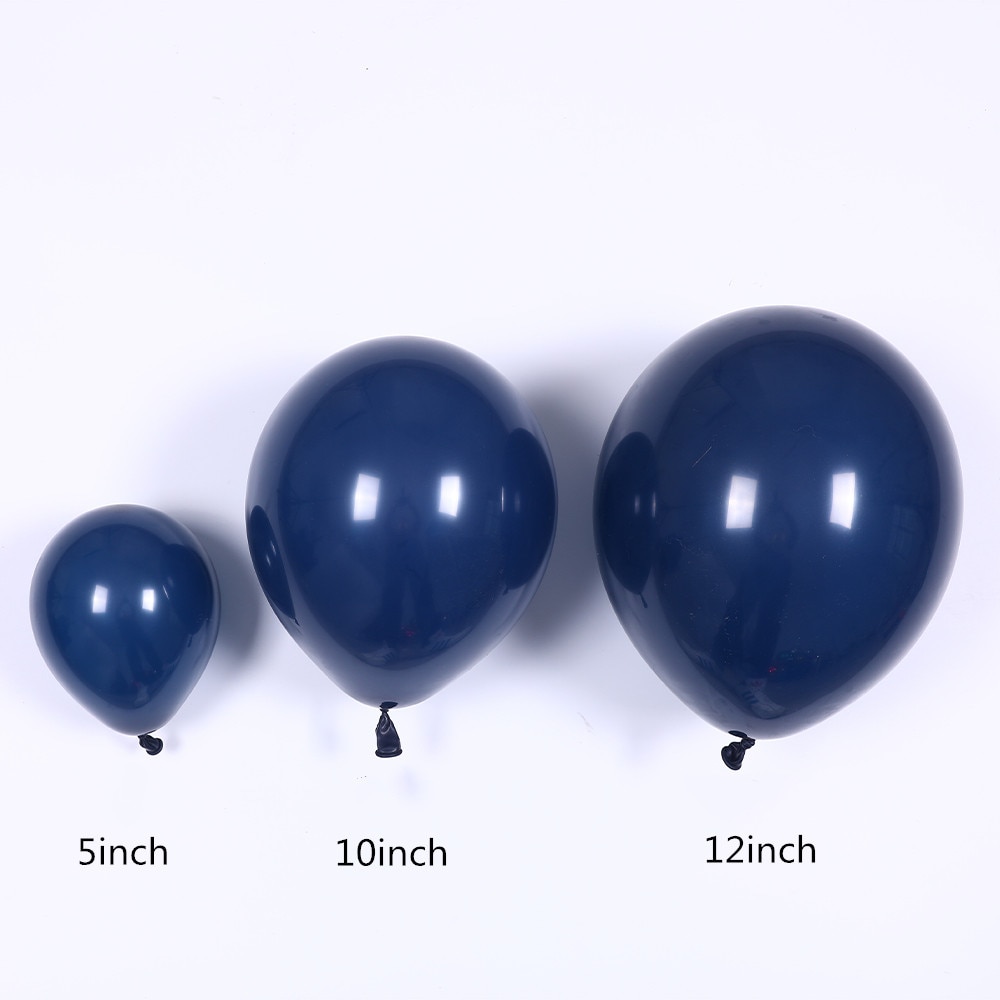 20pcs/lot Noctilucent Ink Blue Balloons Dark Blue Latex Balloon Birthday Wedding Party Decor Valentine's Day Inflatable Air Ball