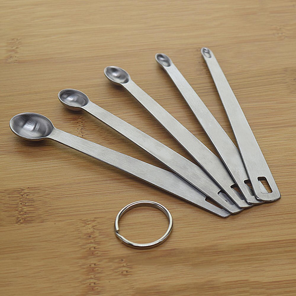 5 pièces Mini Norpro 18/10 en acier inoxydable Smidgen Dash cuillères à mesurer ensemble de pincement cuillère à mesurer fournitures de cuisine