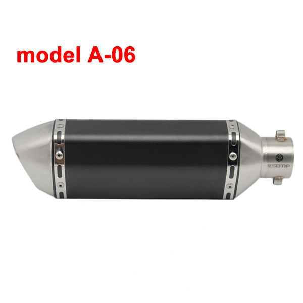Sclmotos- 51mm Motorcycle Akrapovic Yoshimura Exhaust Muffler Pipe with DB Killer Escape Moto Pitbike Racing NMAX CB650F MT03: model A-06