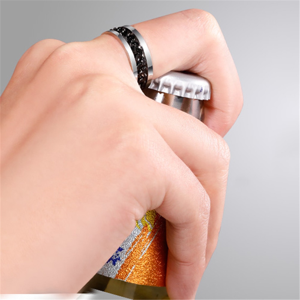 1pcs 22mm Mini Can Opener Stainless Steel Bottle Opener Ring-shape Bottle Beer Cap Opening Remover Kitchen Gadgets Bar Tools