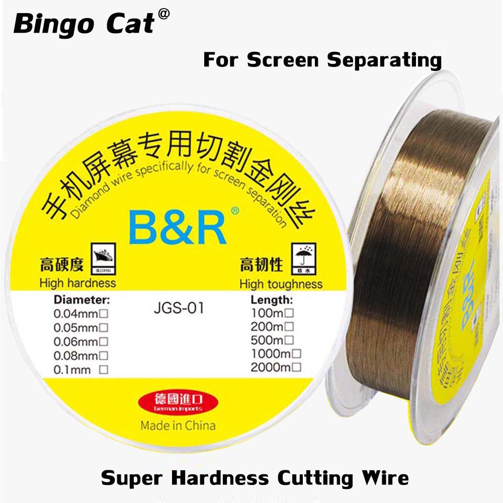 1000 Meter Telefoon Screen Scheiden Wire Cutting Lijn Voor Lcd-scherm Glas Separator Telefoon Reparatie Tools Kit