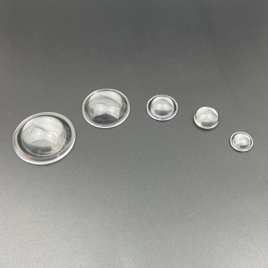 Flashlight Lens Plano Convex Acrylic Transparent Focusing Lenses for Zoomable LED Bike Head Lamp Light 10 12.5 23 29 32 35 36mm