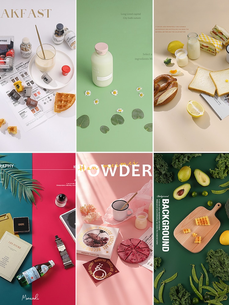 13 verschiedene Farben PVC Fotografie Kulissen Foto Studio Schießen Zubehör Requisiten matt Hintergrund Bord Wasserdichte Anti-falten