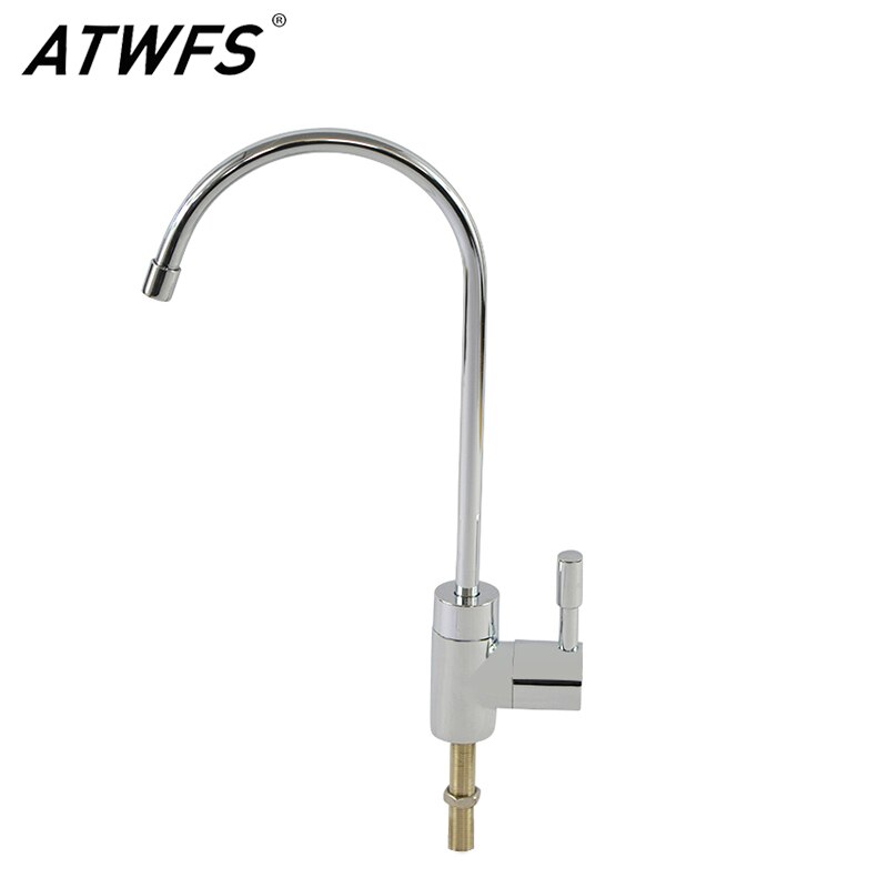 Atwfs Luxe Single-Handvat 1/4 ''Kraan 1/4'' Slang Quick Connect Keuken Drinkwater Tap Kraan Ro Water filter Onderdelen