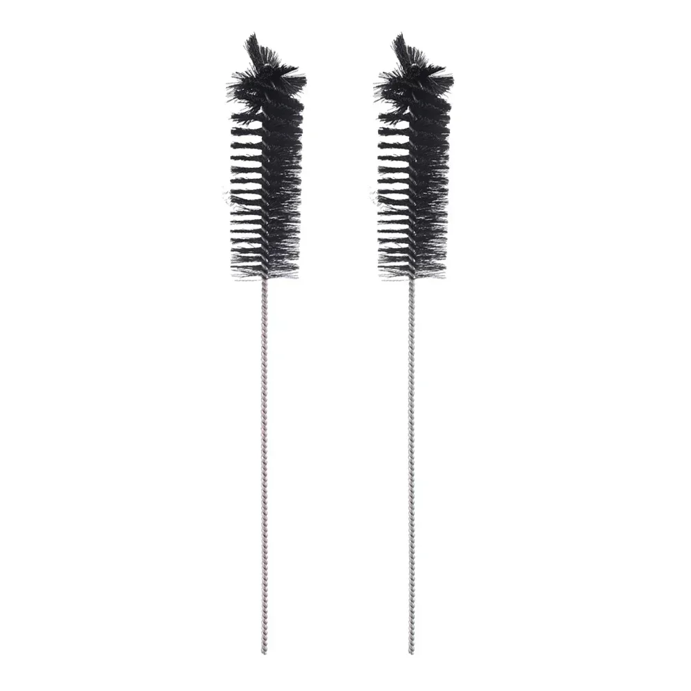 Cepillo de limpieza de depósito de carbono para válvula de coche, herramientas de limpieza de entrada de aire del motor, cepillo de cilindro de cámara de combustión, cepillo de nailon reutilizable: Blanco